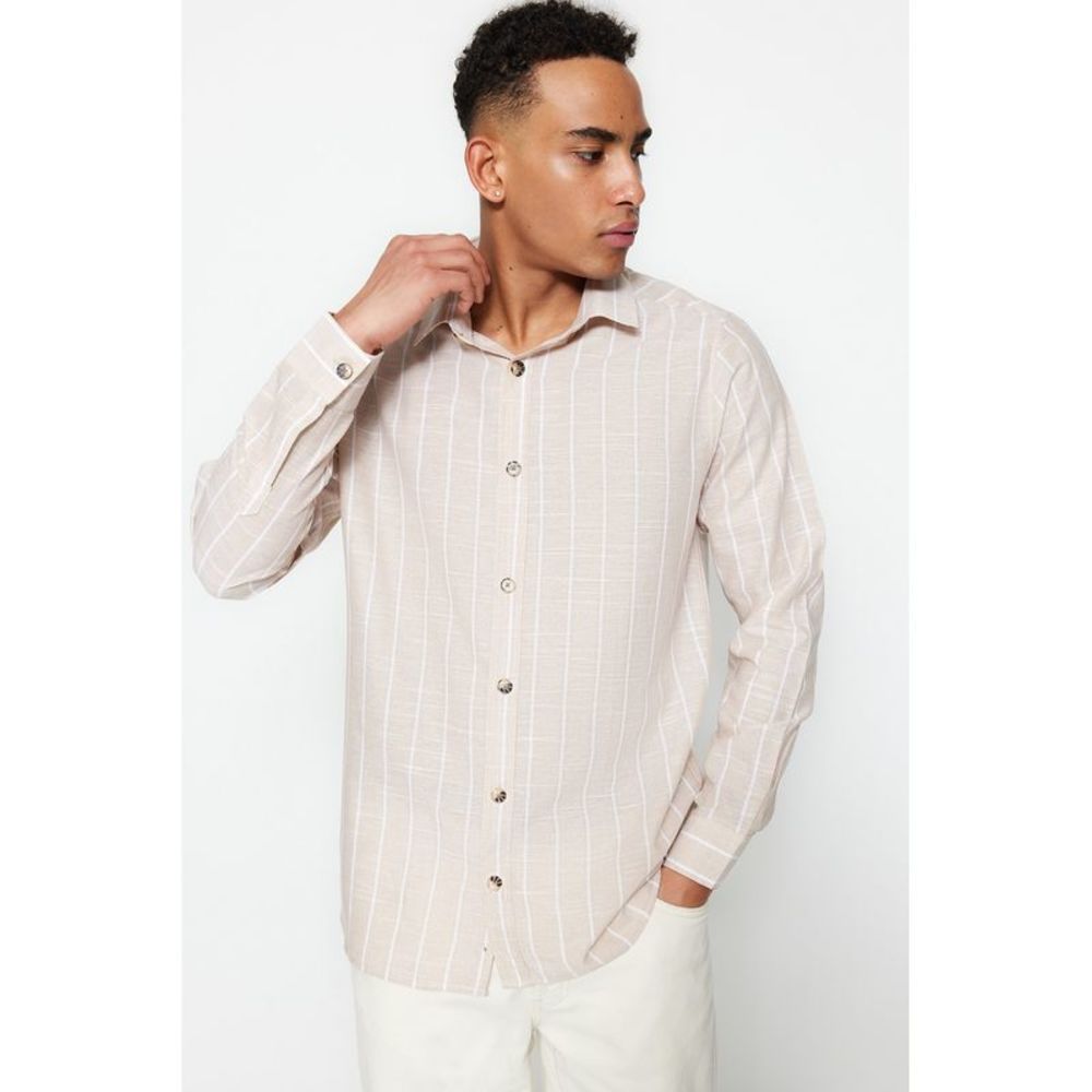 NWT Trendyol Men Regular fit Shirt collar Woven Shirt